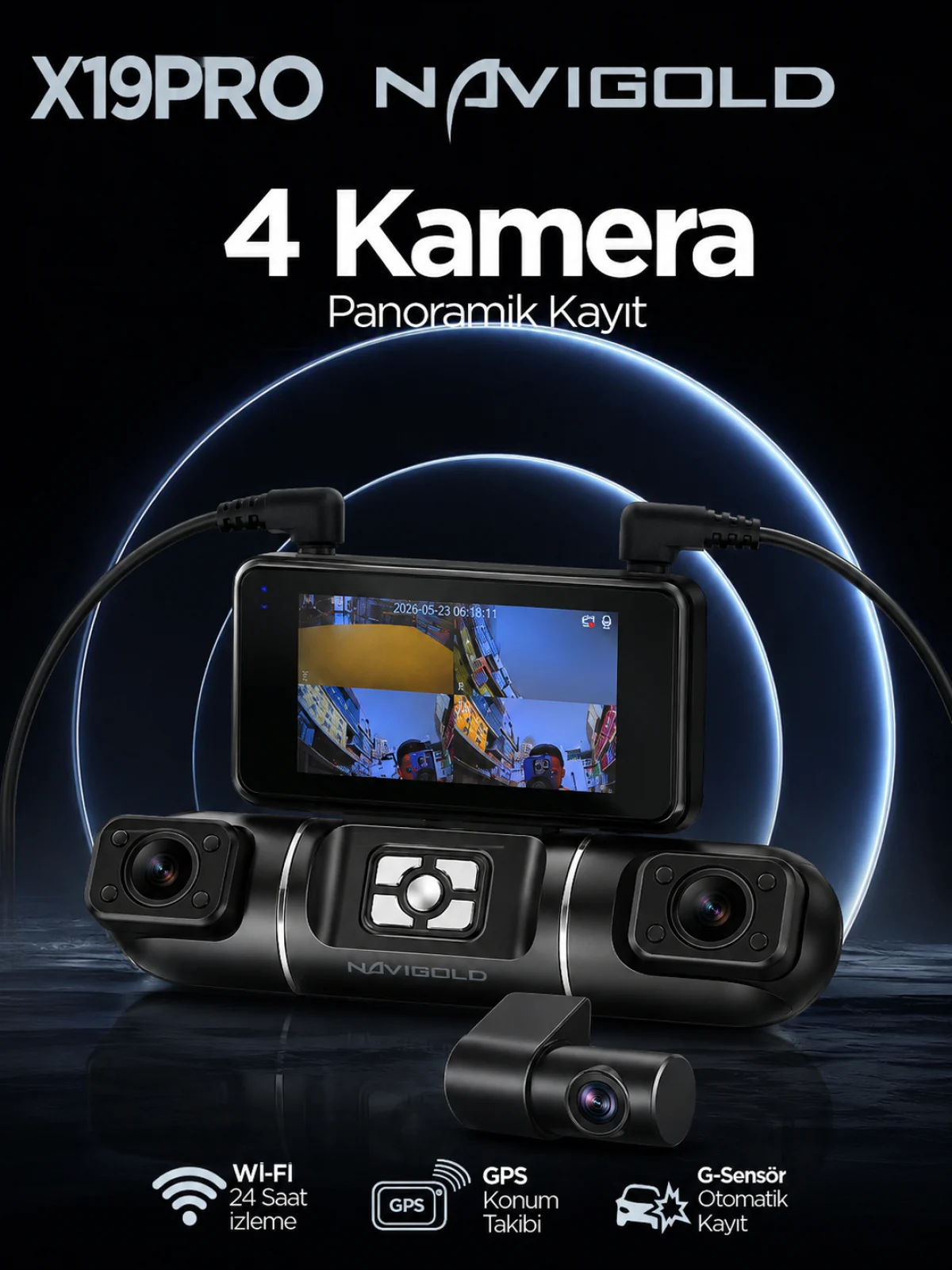 X19PRO 4K X19PRO 4 KAMERALI DVR
