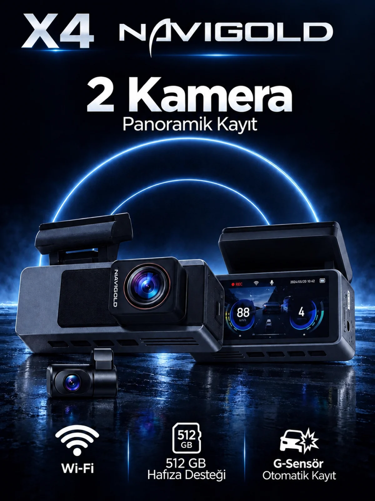 X4 2K X4 2K 2 KAMERALI DVR