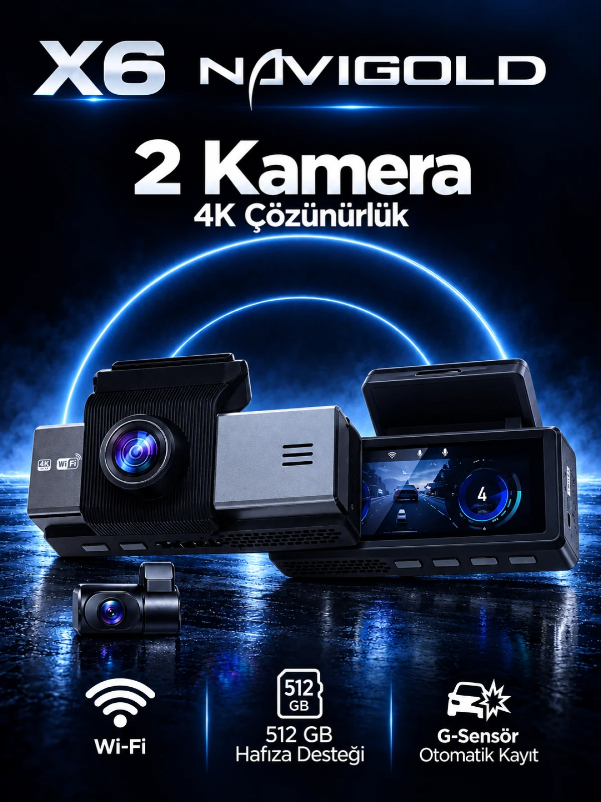 X6 4K X6 4K 2 KAMERALI DVR
